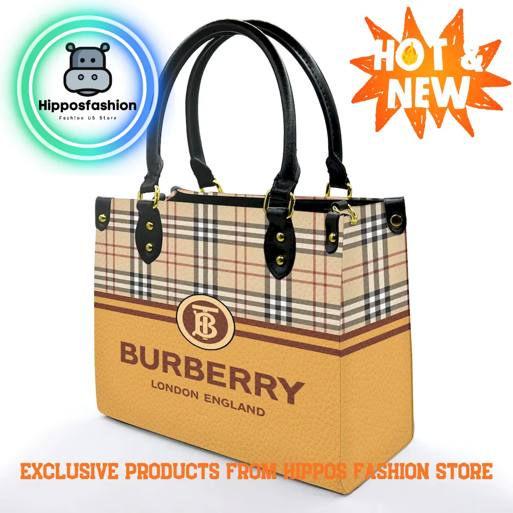 Burberry Yellow London England Luxury Leather Handbag