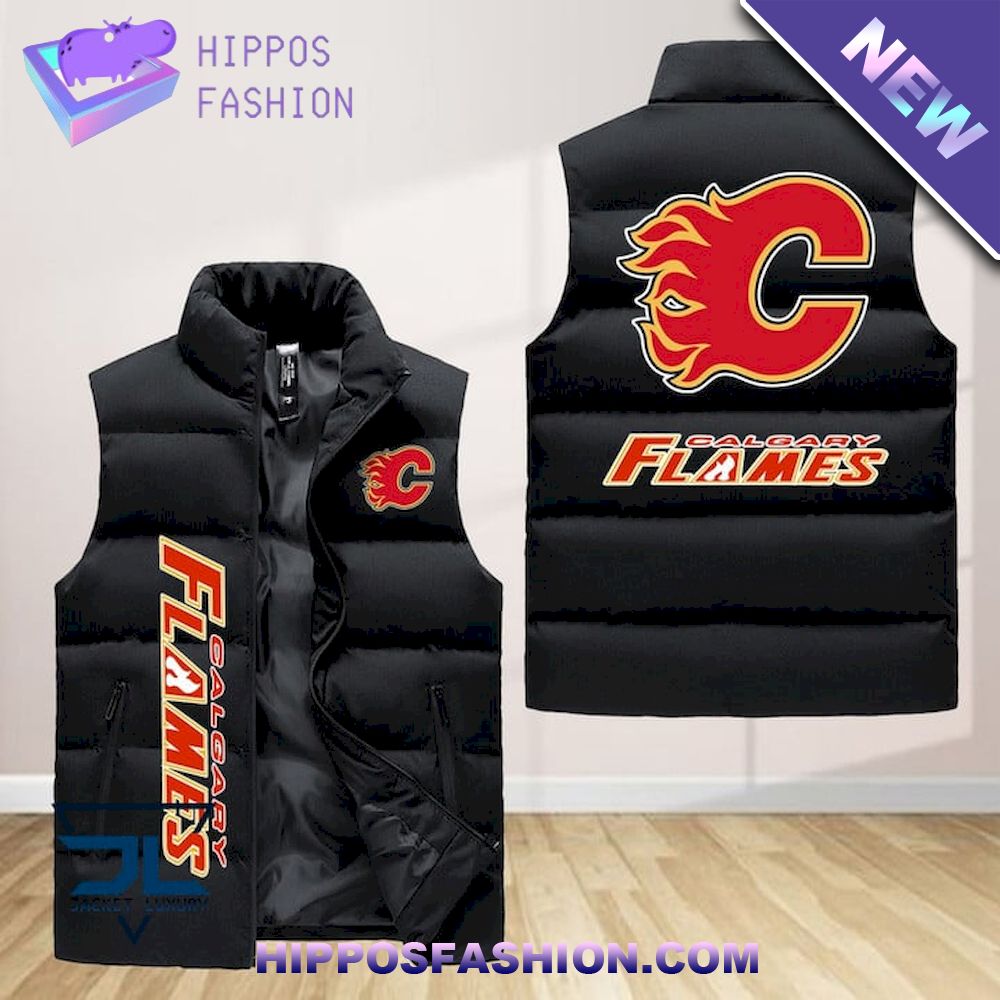 Calgary Flames NHL Premium Sleeveless Jacket