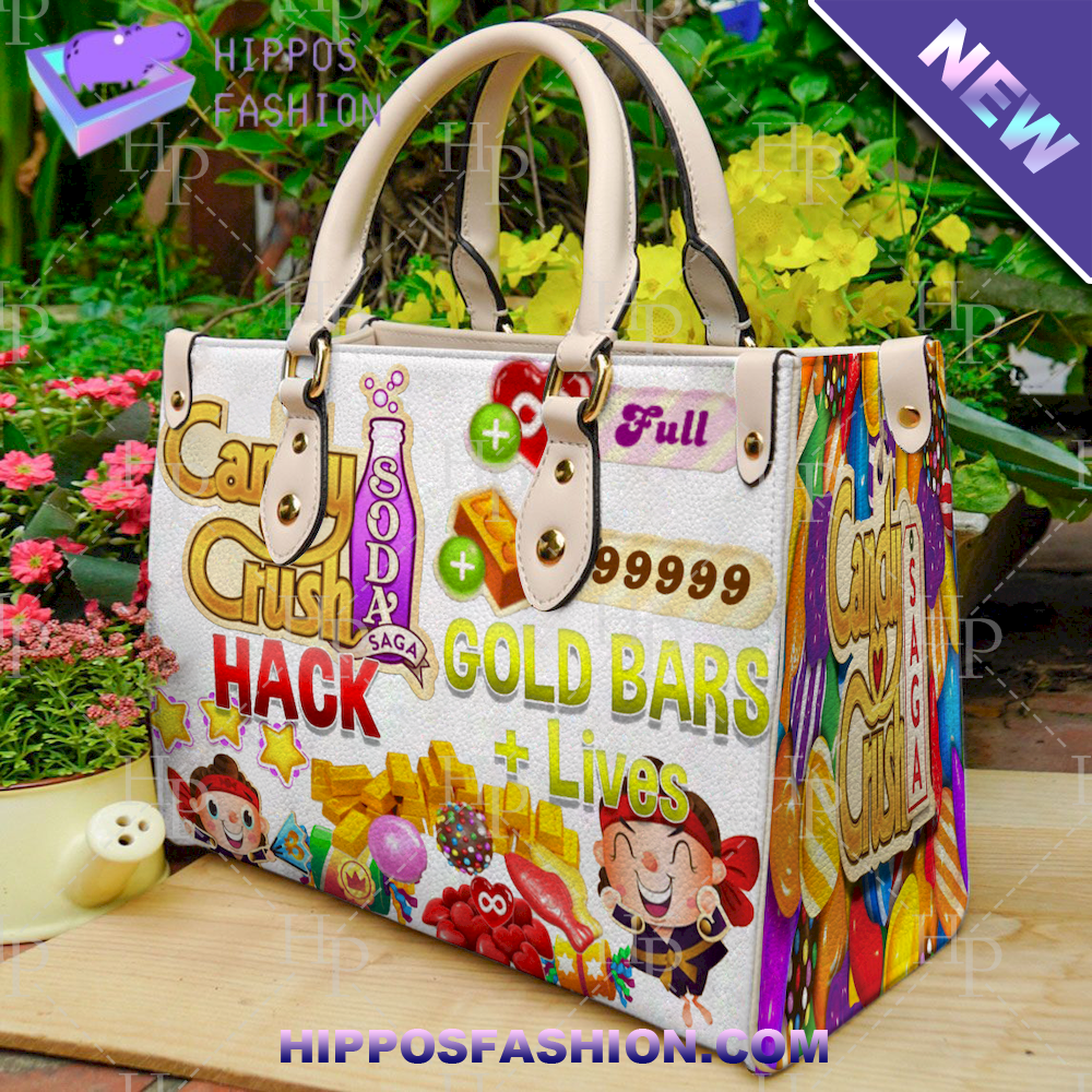 Candy Crush Saga Leather Handbag