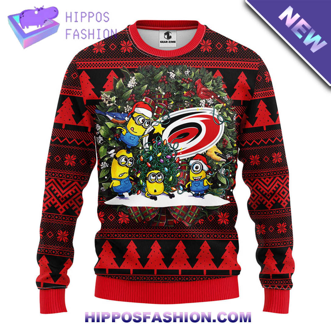 Carolina Hurricanes Minion Christmas Ugly Sweater pZMH.jpg