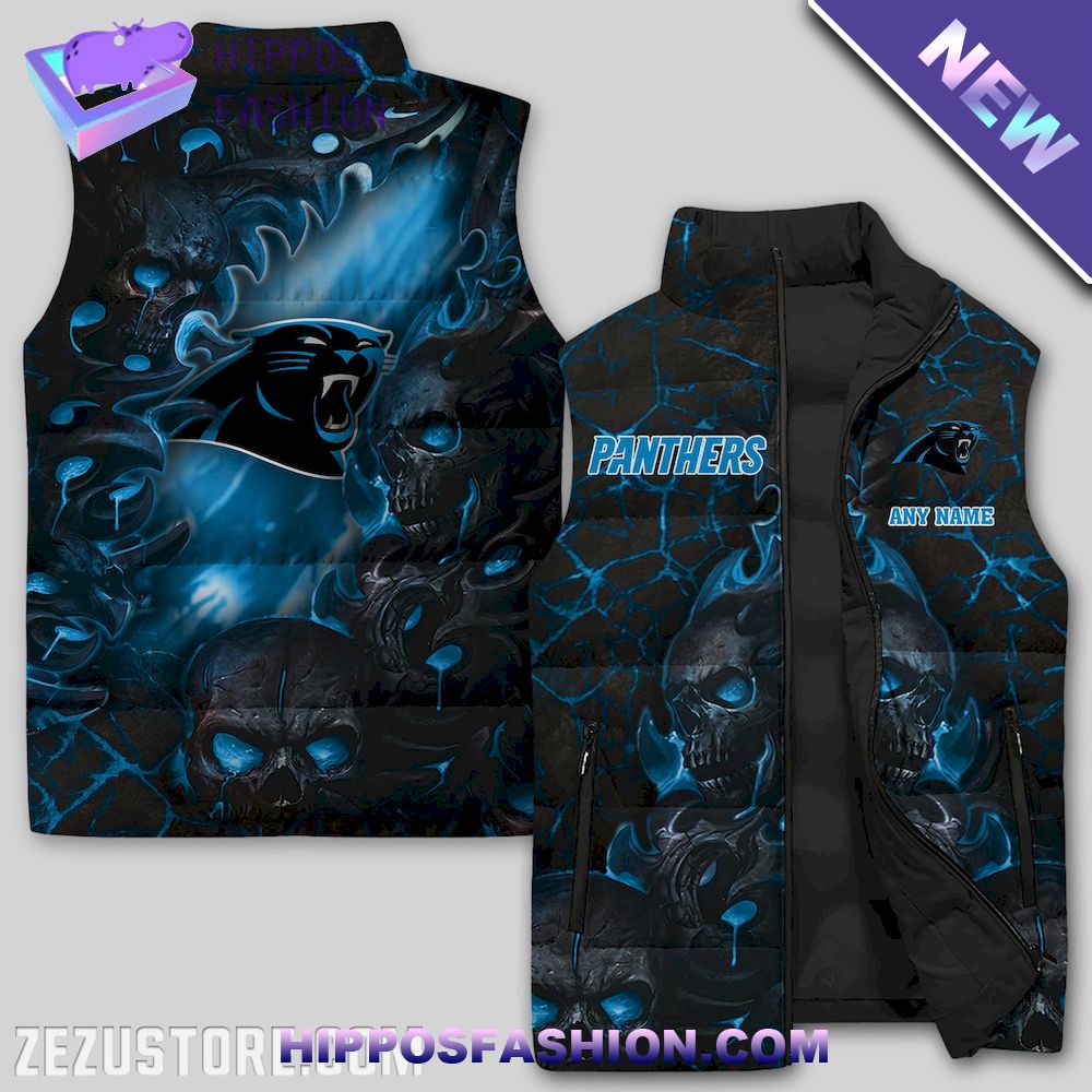 Carolina Panthers NFL Premium Sleeveless Jacket