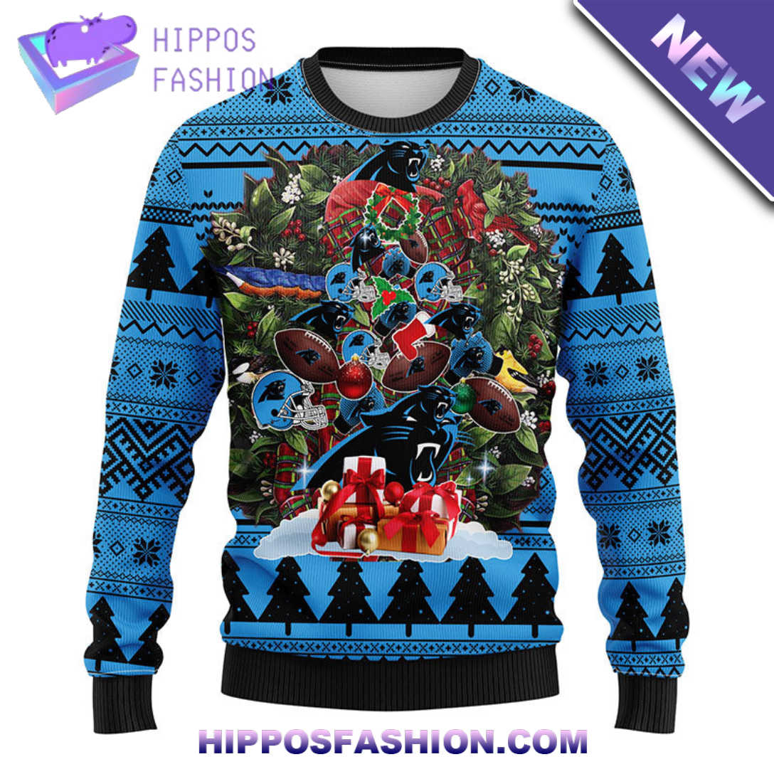 Carolina Panthers Tree Ugly Christmas Fleece Sweater kylj.jpg