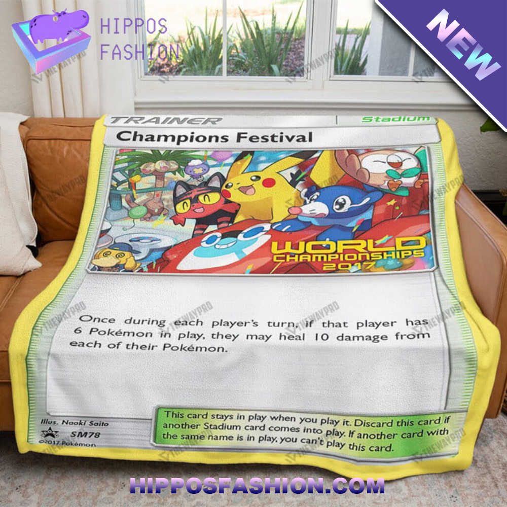 Champions Festival 2017 Card Custom Soft Blanket
