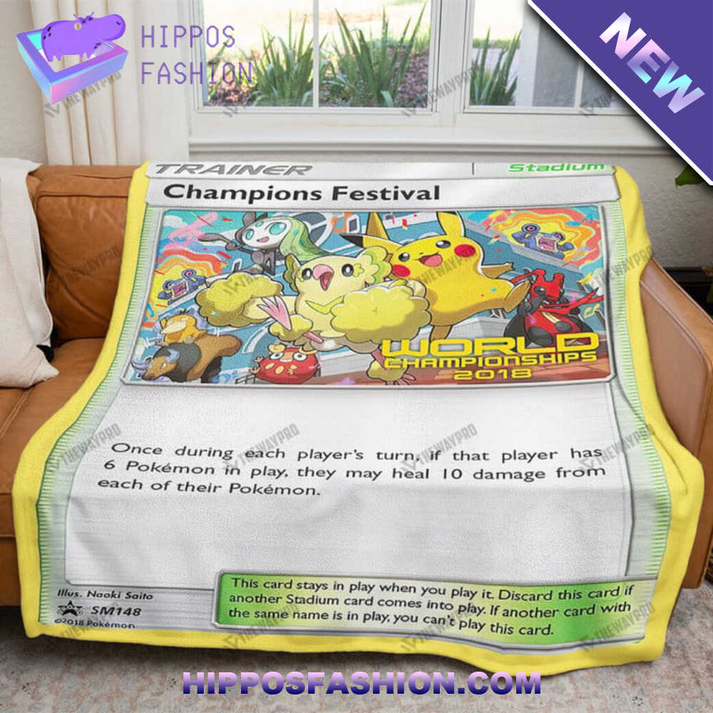 Champions Festival 2018 Card Custom Soft Blanket