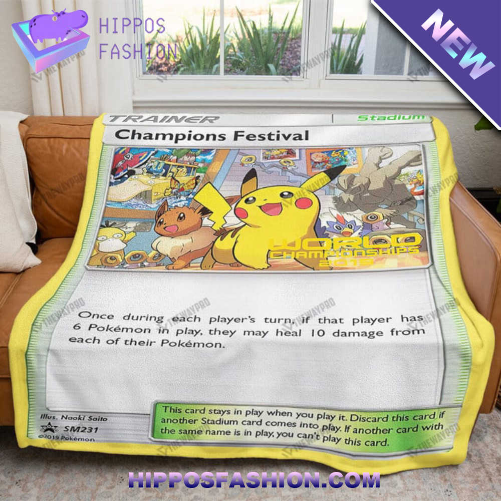 Champions Festival 2019 Card Custom Soft Blanket