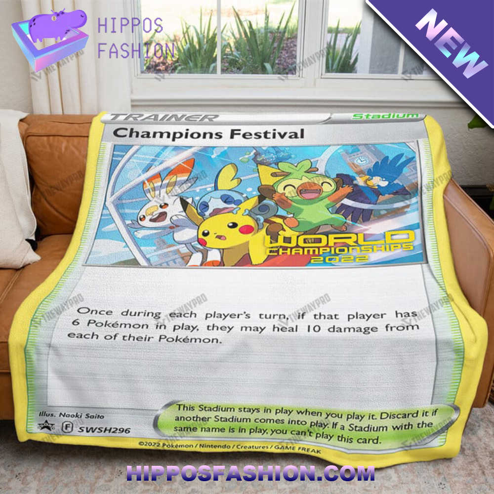 Champions Festival 2022 Card Custom Soft Blanket