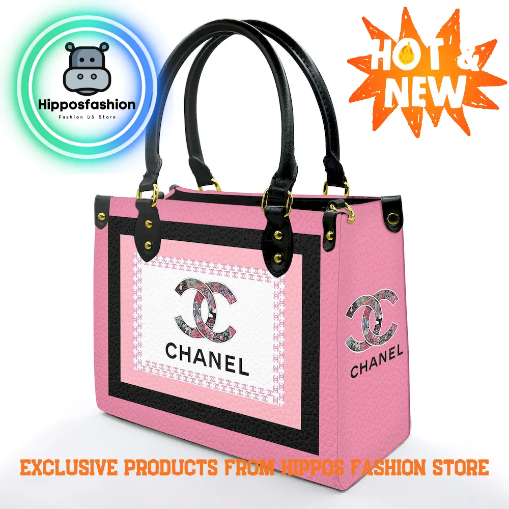 Chanel Pink Black Luxury Leather Handbag