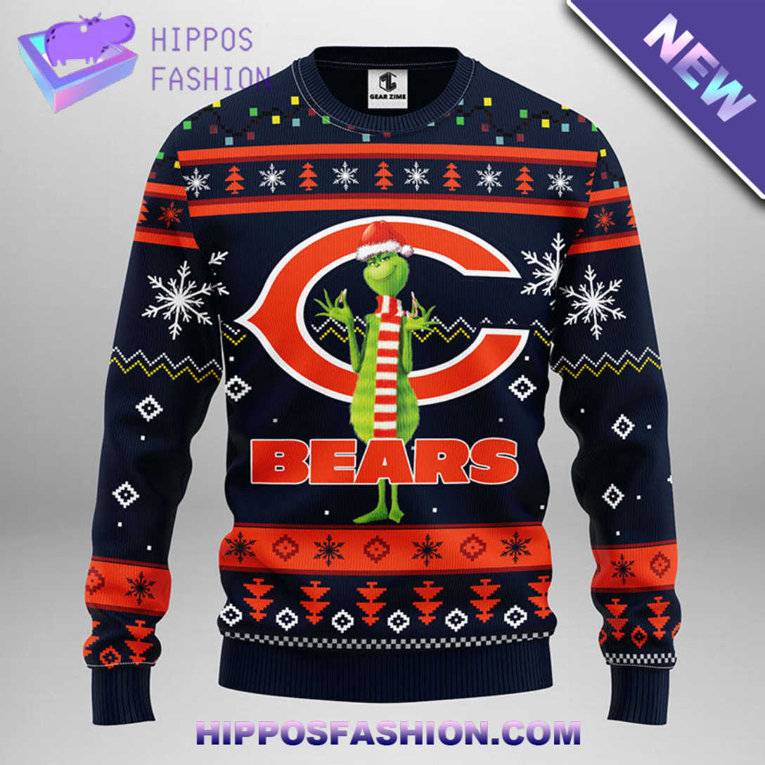 Chicago Bears Funny Grinch Christmas Ugly Sweater gZXx.jpg