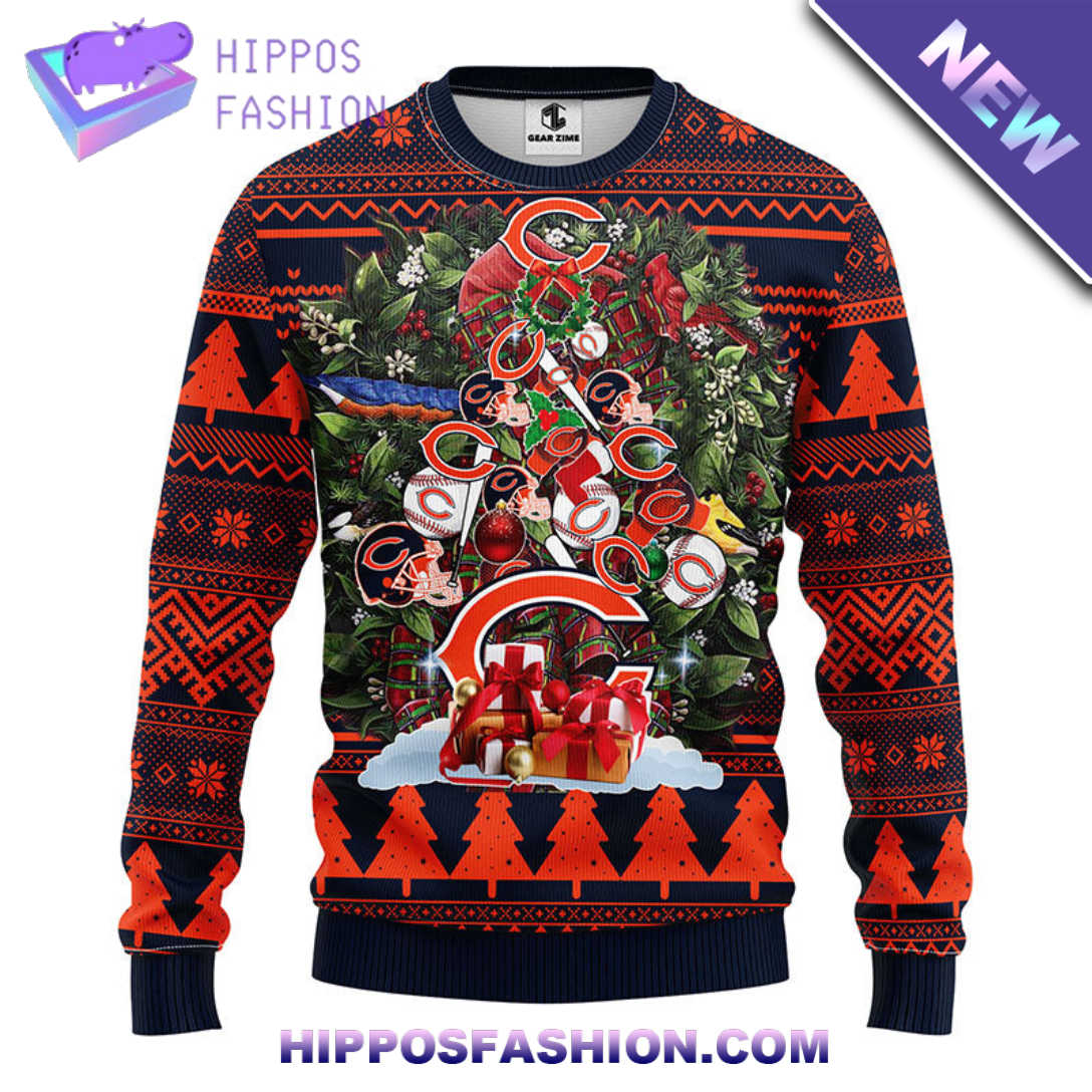 Chicago Bears Tree Ugly Christmas Fleece Sweater uHoD.jpg