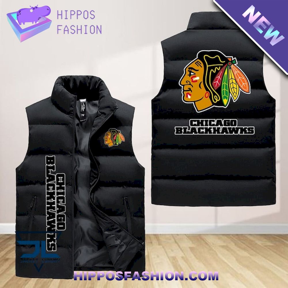 Chicago Blackhawks NHL Premium Sleeveless Jacket
