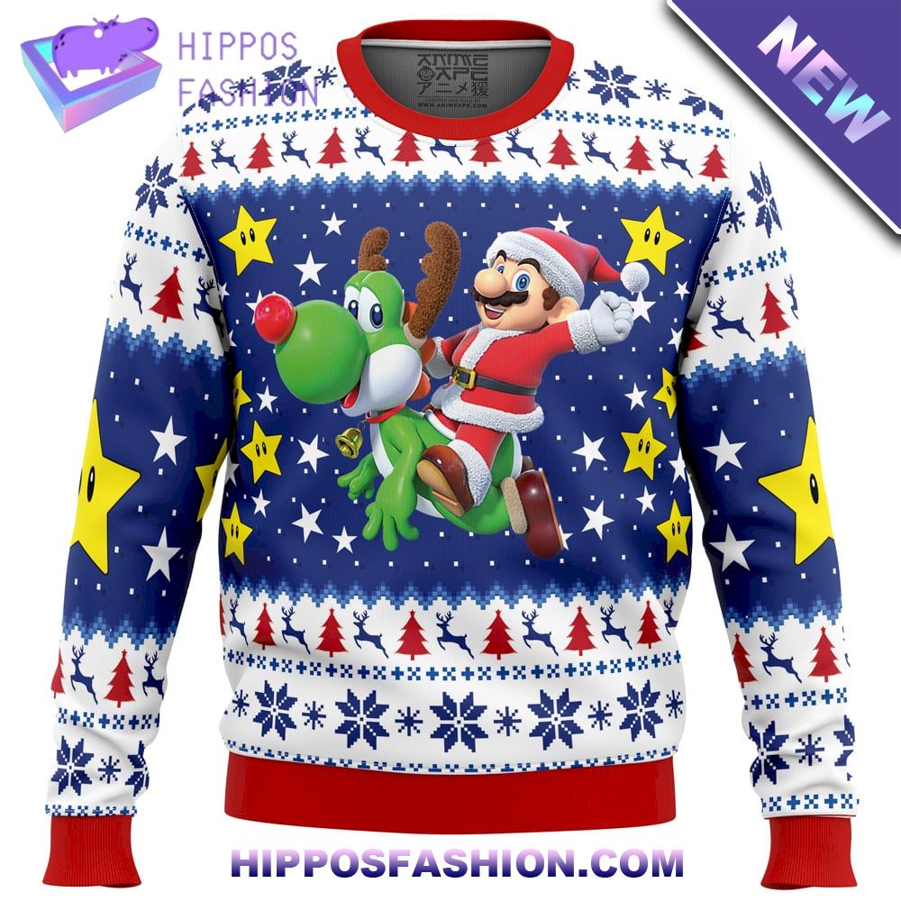 Christmas Odyssey Super Mario Bros Ugly Christmas Sweater