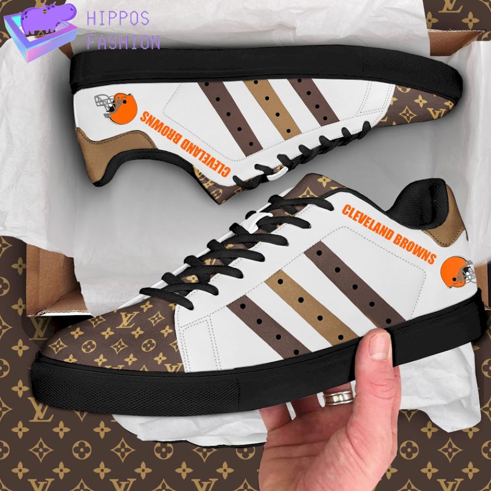 Cleveland Browns LV Luxury Stan Smith Shoes