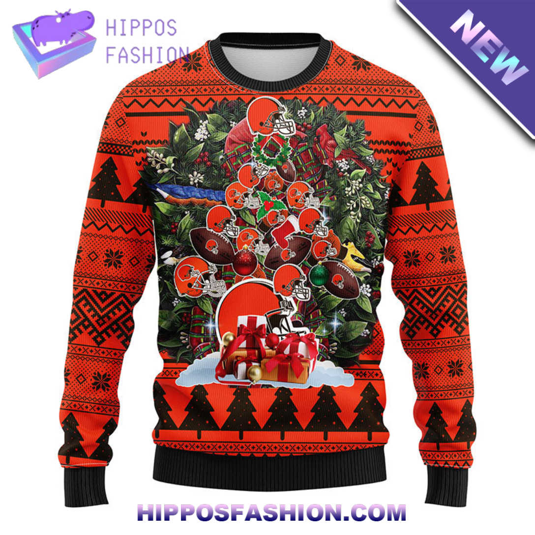 Cleveland Browns Tree Ugly Christmas Fleece Sweater PcnMw.jpg