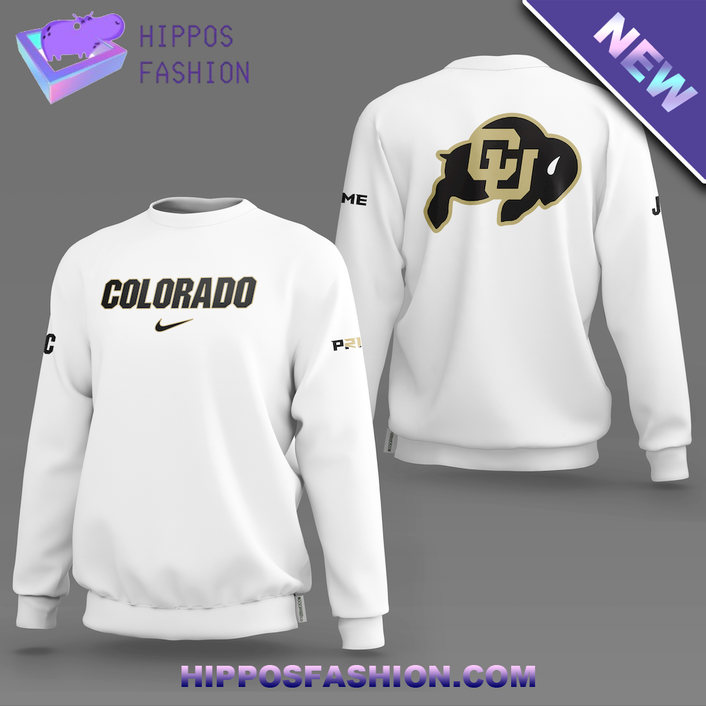 Colorado Buffaloes X Nike Golden White Sweater