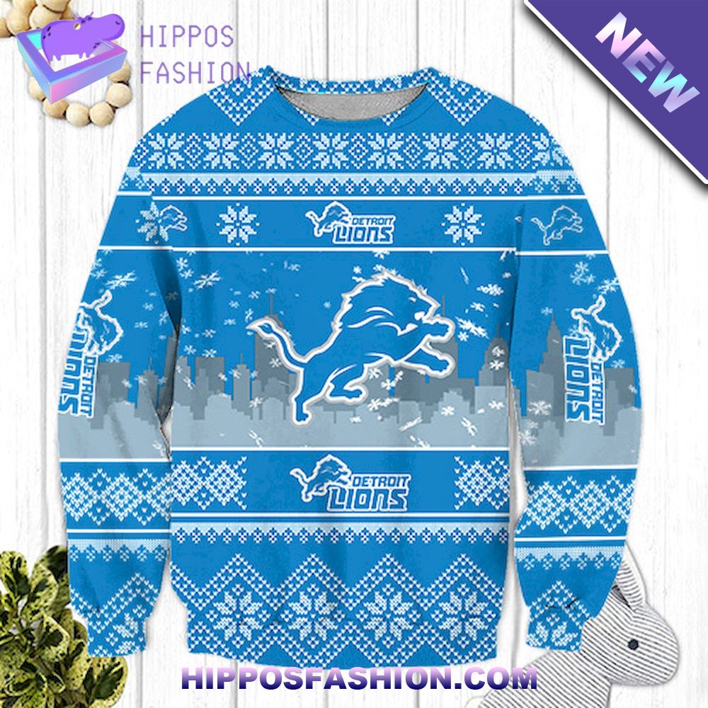 detroit lions ugly christmas sweater