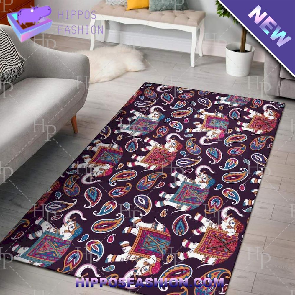 Elephant Pattern Rug Carpet