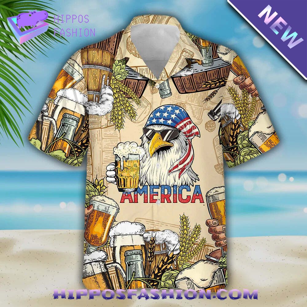 Funny Americal Eagle Hawaiian Shirt