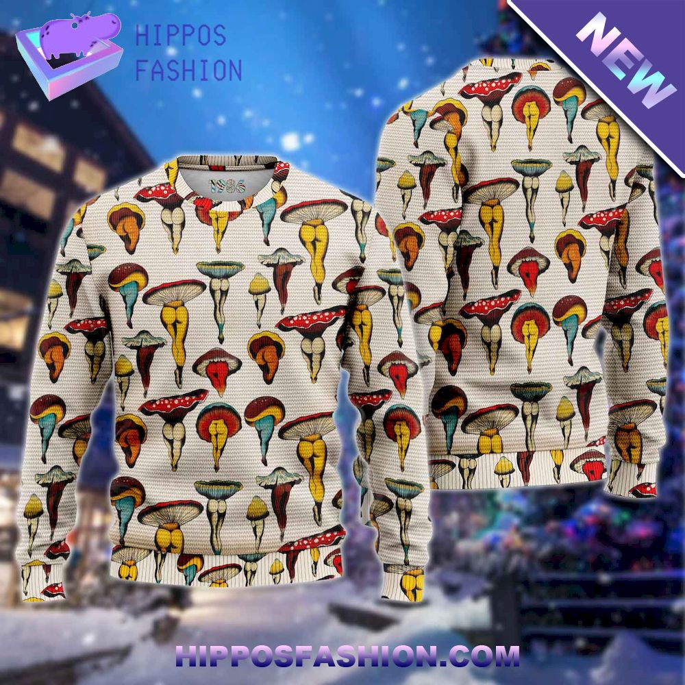 Funny Mushrooms Ugly Christmas Sweaters