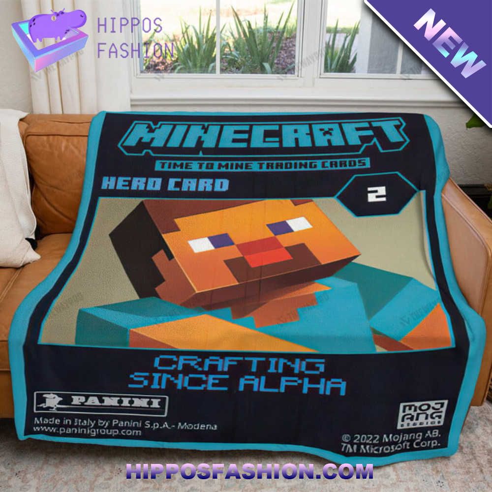 Game Minecraft Crafting Since Alpha Custom Soft Blanket HFJP.jpg