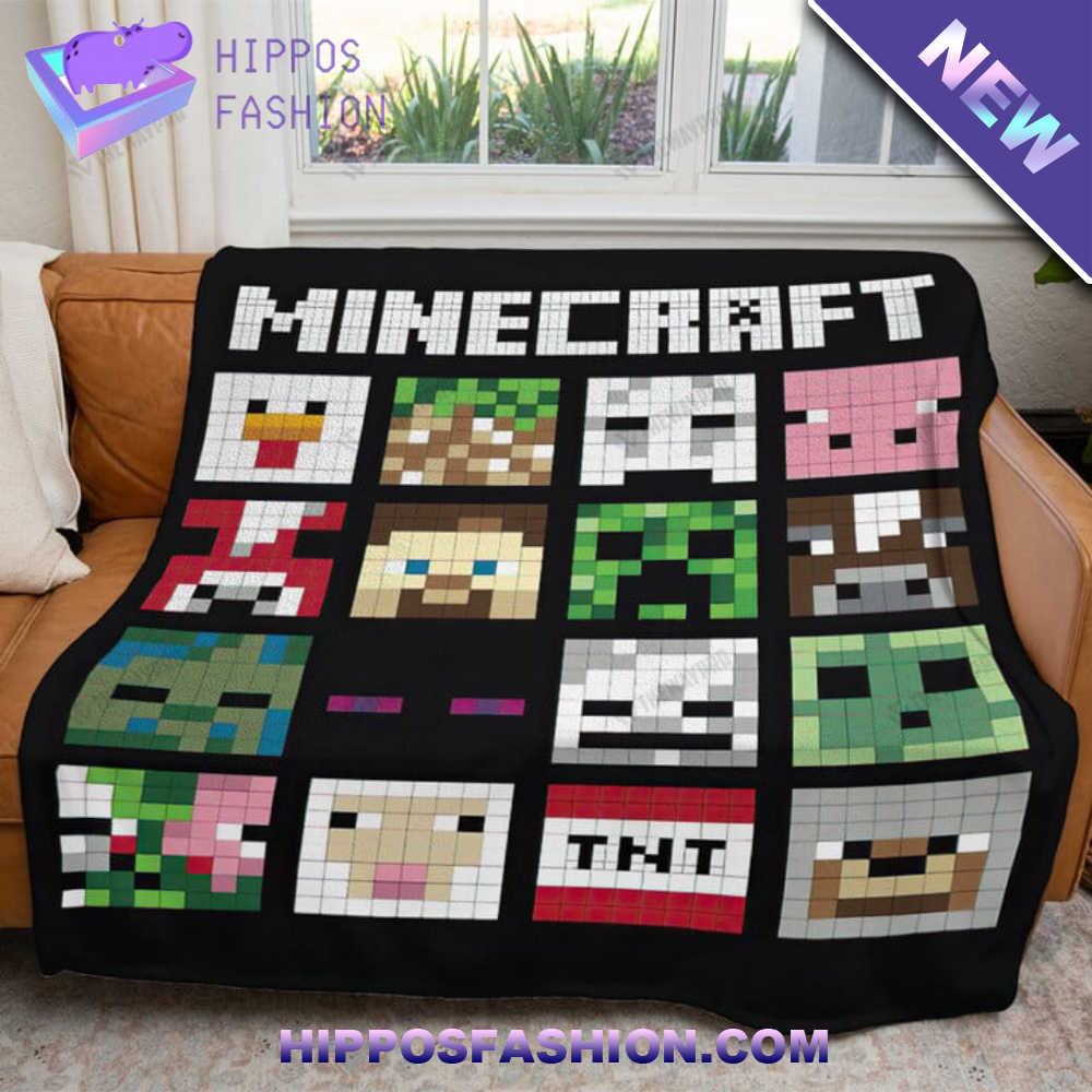 Game Minecraft Custom Soft Blanket