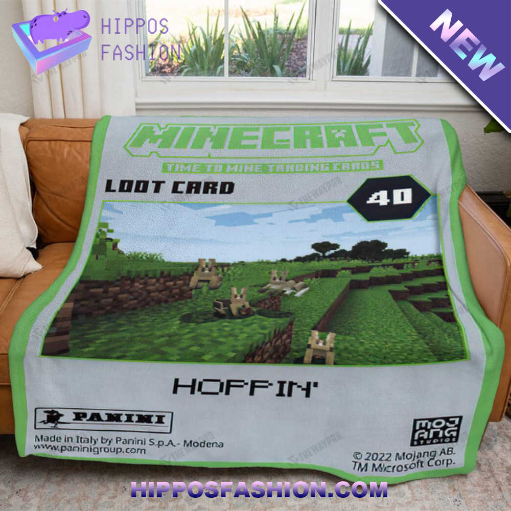Game Minecraft Hoppin' Custom Soft Blanket
