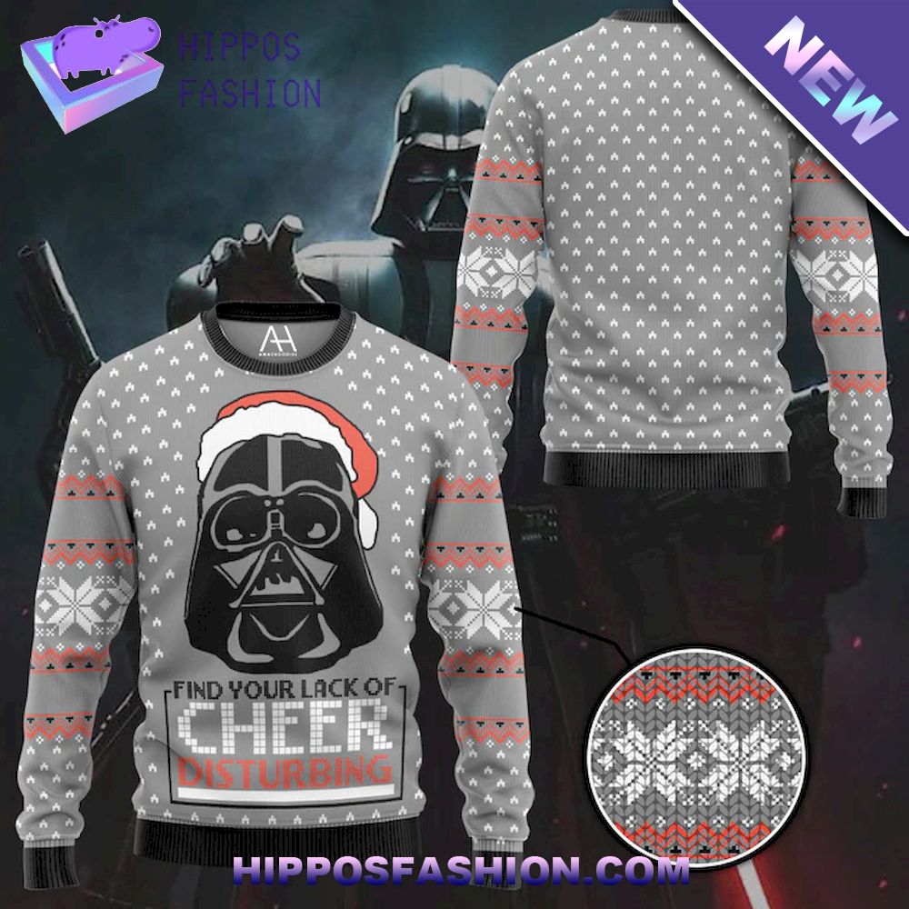 Gearhumans Star Wars Darth Vader Knitted Ugly Christmas Sweaters