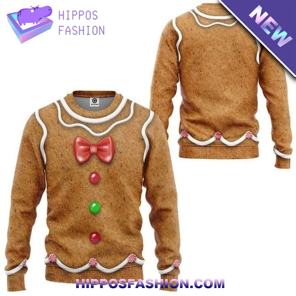 Gingerbread Man Christmas D Ugly Sweater