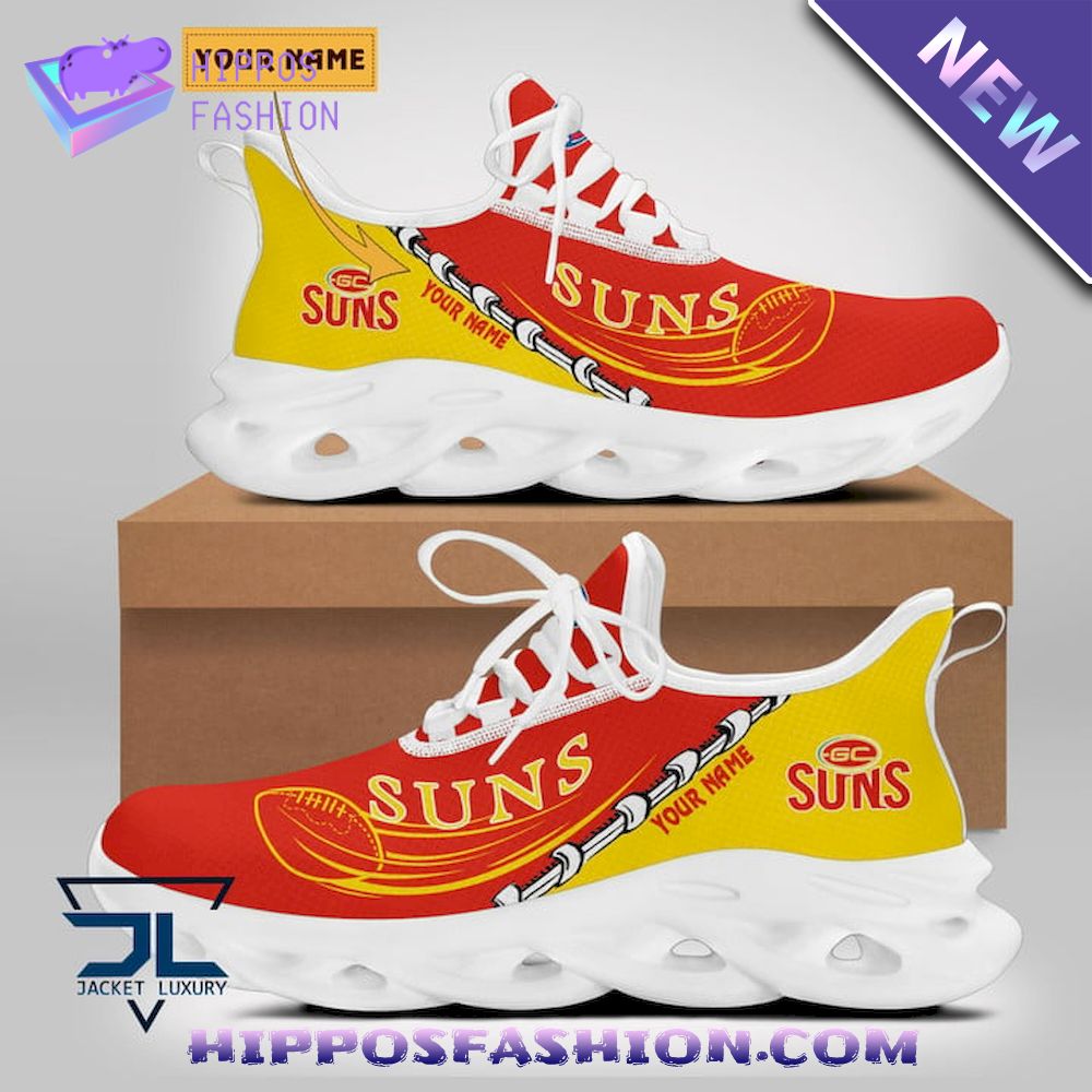 Gold Coast Suns AFL Personalized Max Soul Shoes