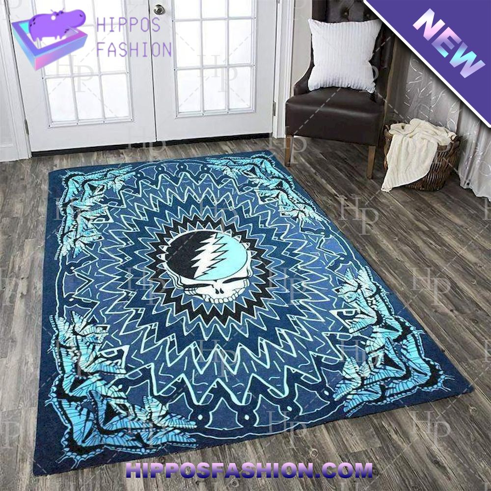 Grateful Dead Music Blue Rug Carpet