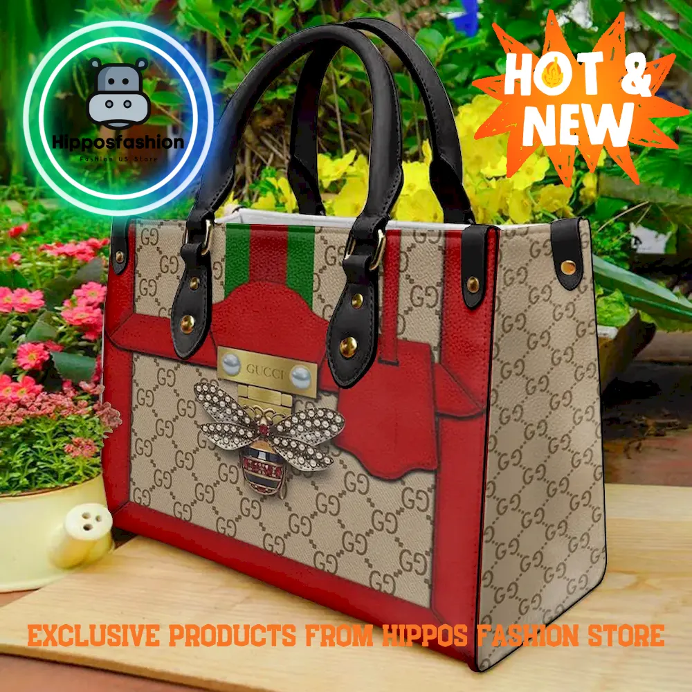 Gucci Bee Red Limited Edition Luxury Leather Handbag