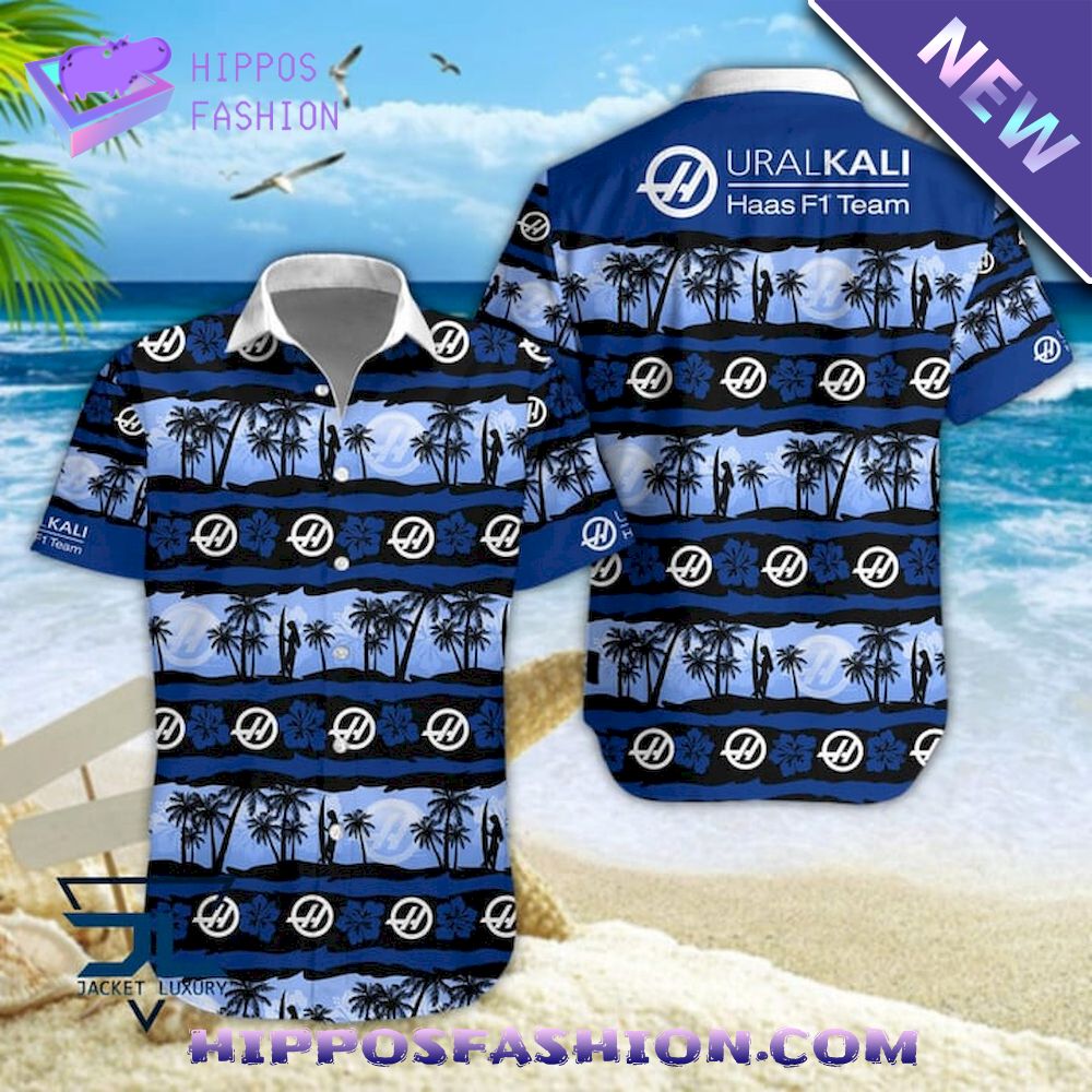 Haas F Team Island Hawaiian Shirt
