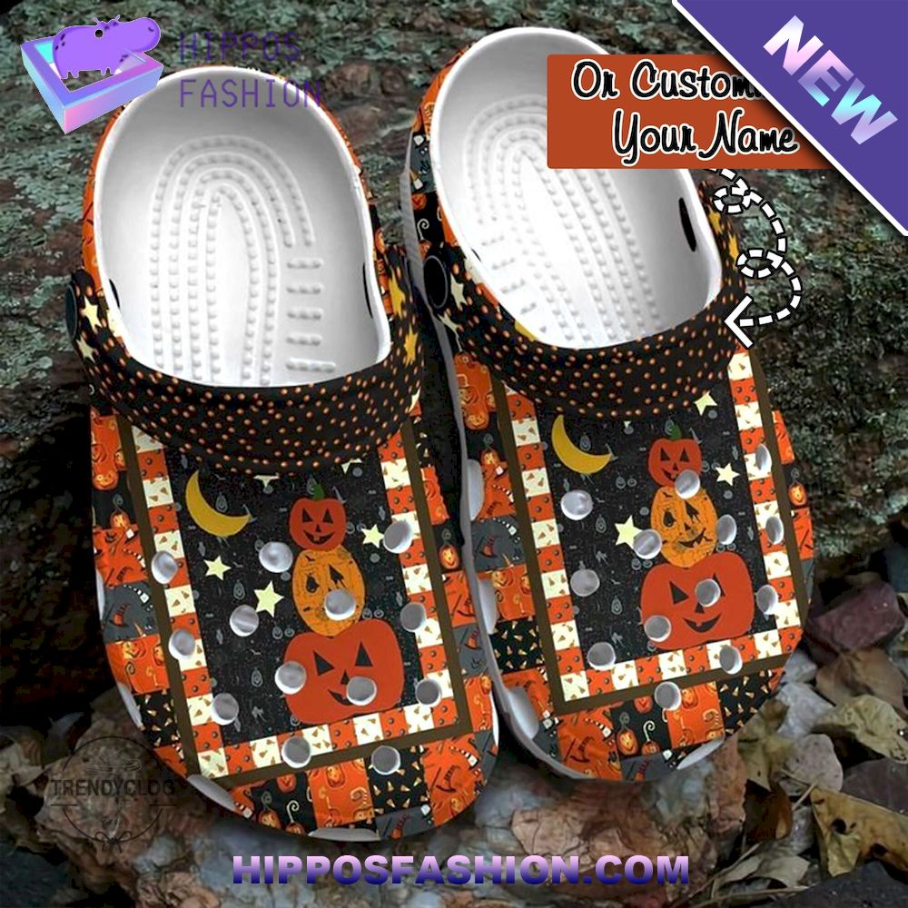 Halloween Cheeky Pumpkin Personalized Crocs Clog Shoes