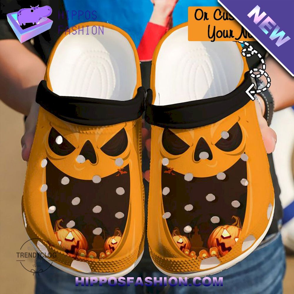 Halloween Happy Pumpkin Personalized Crocs Clog Shoes