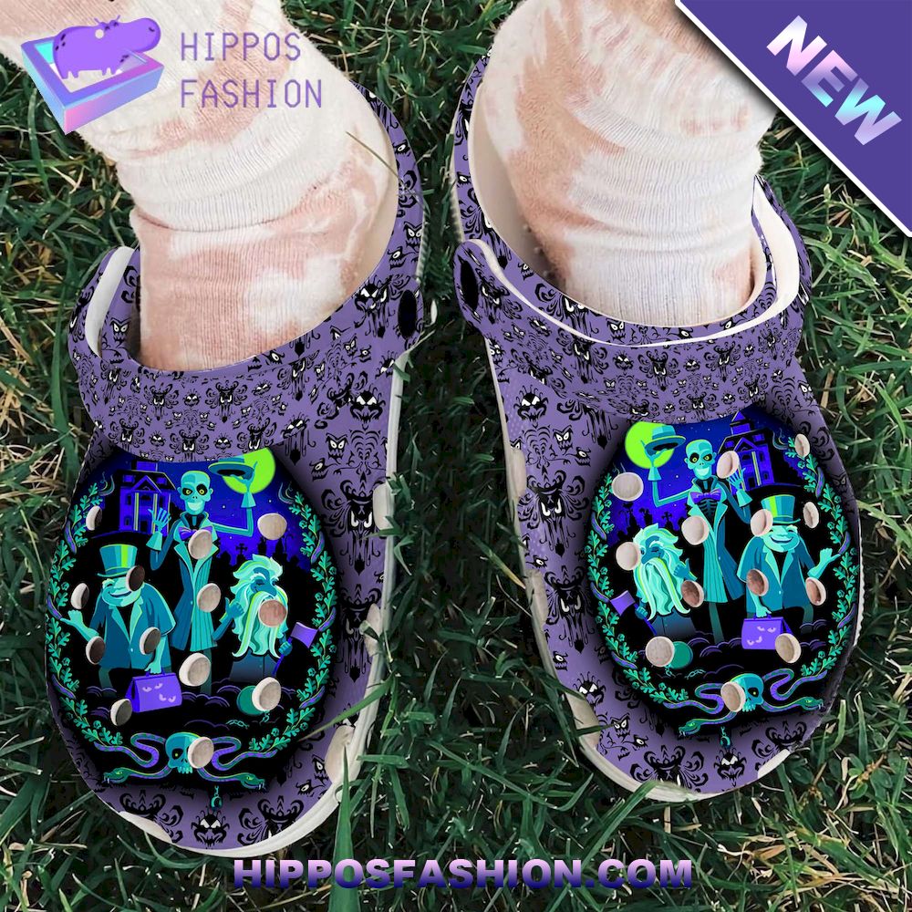 Halloween Haunted Mansion Ghost Personalized Crocs Clog Shoes
