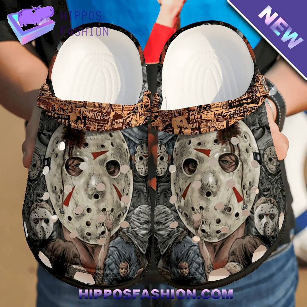 Halloween Jason Voorhees Clogband Crocs Shoes
