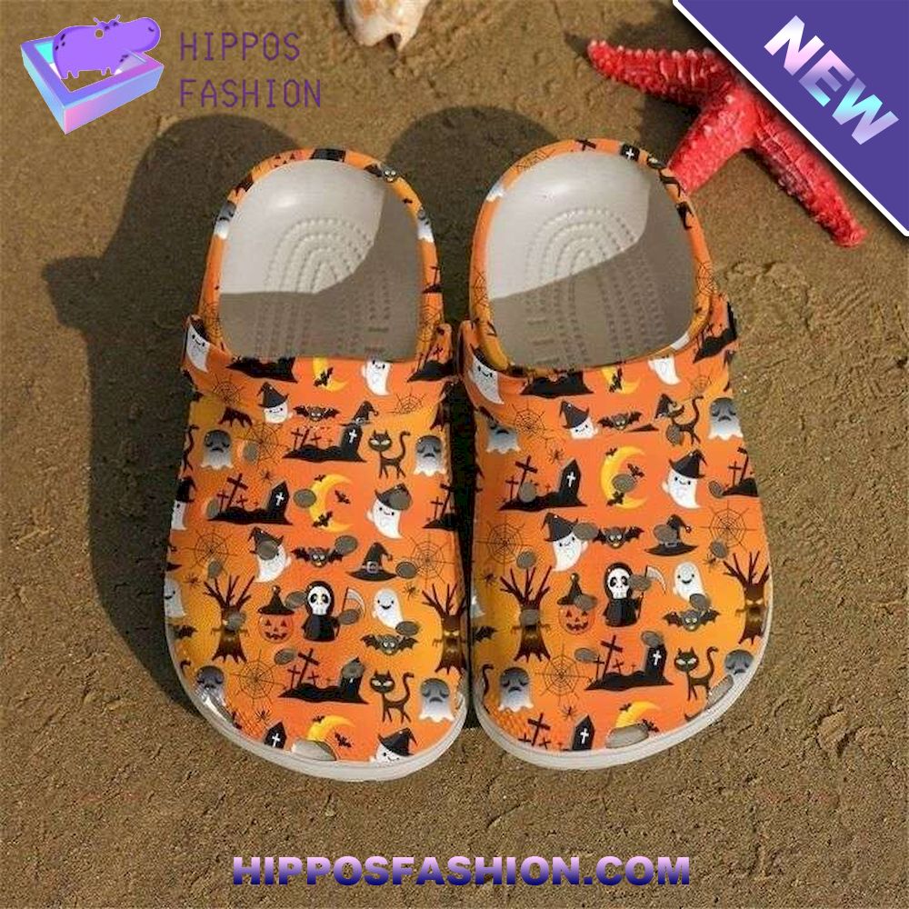Halloween Seamless Pattern Personalized Crocs Clog Shoes