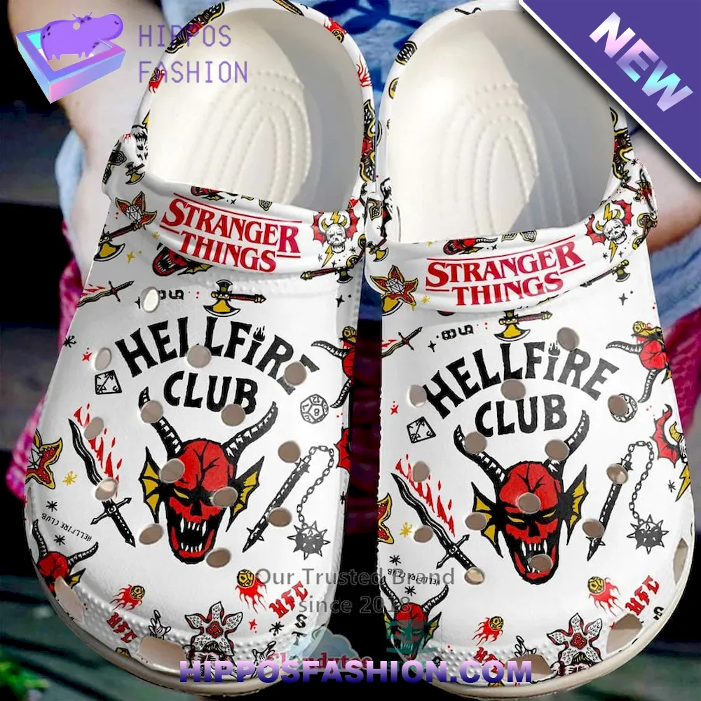 Hellfire Club Stranger Things Clogband Crocs Shoes