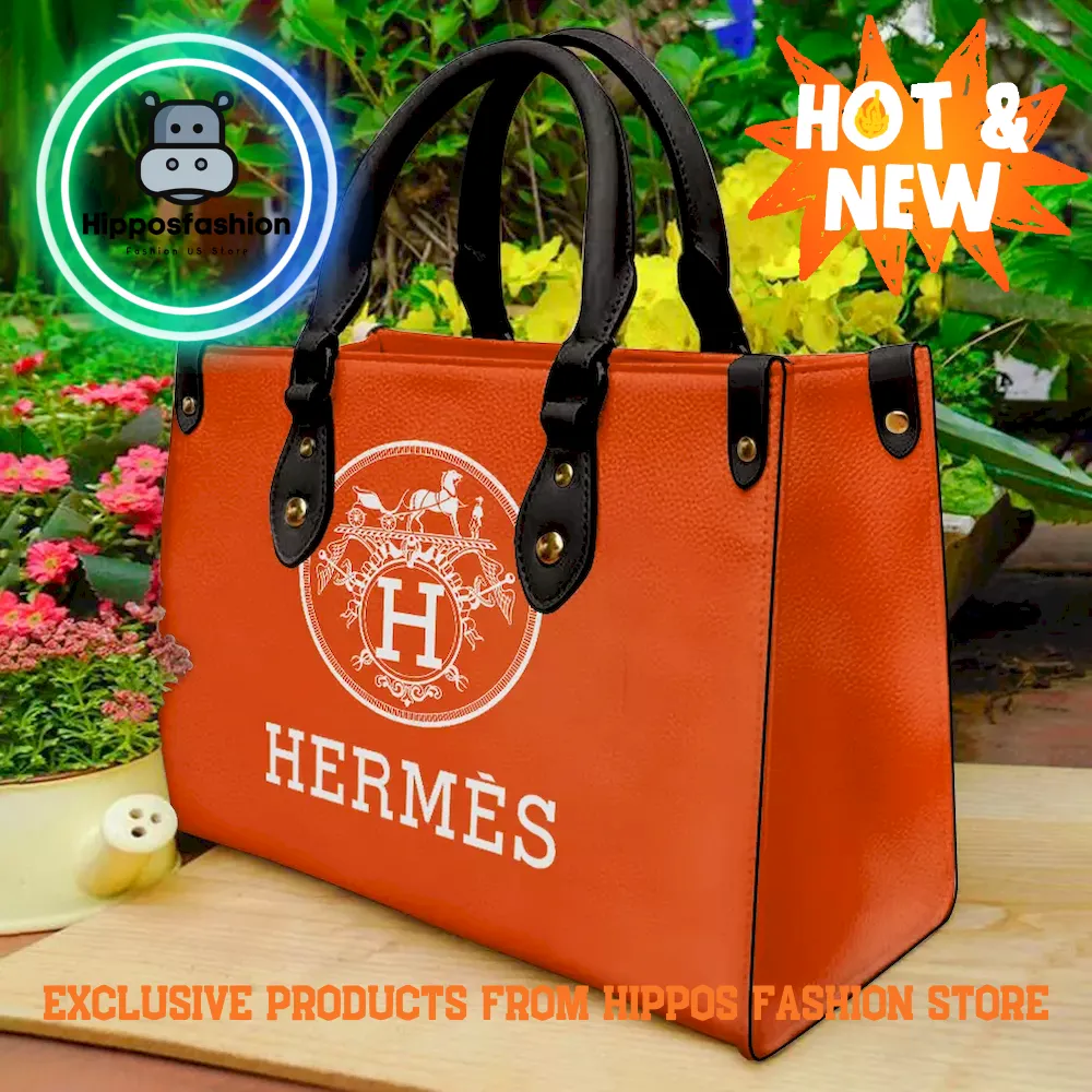 Hermes Orange Limited Edition Luxury Leather Handbag
