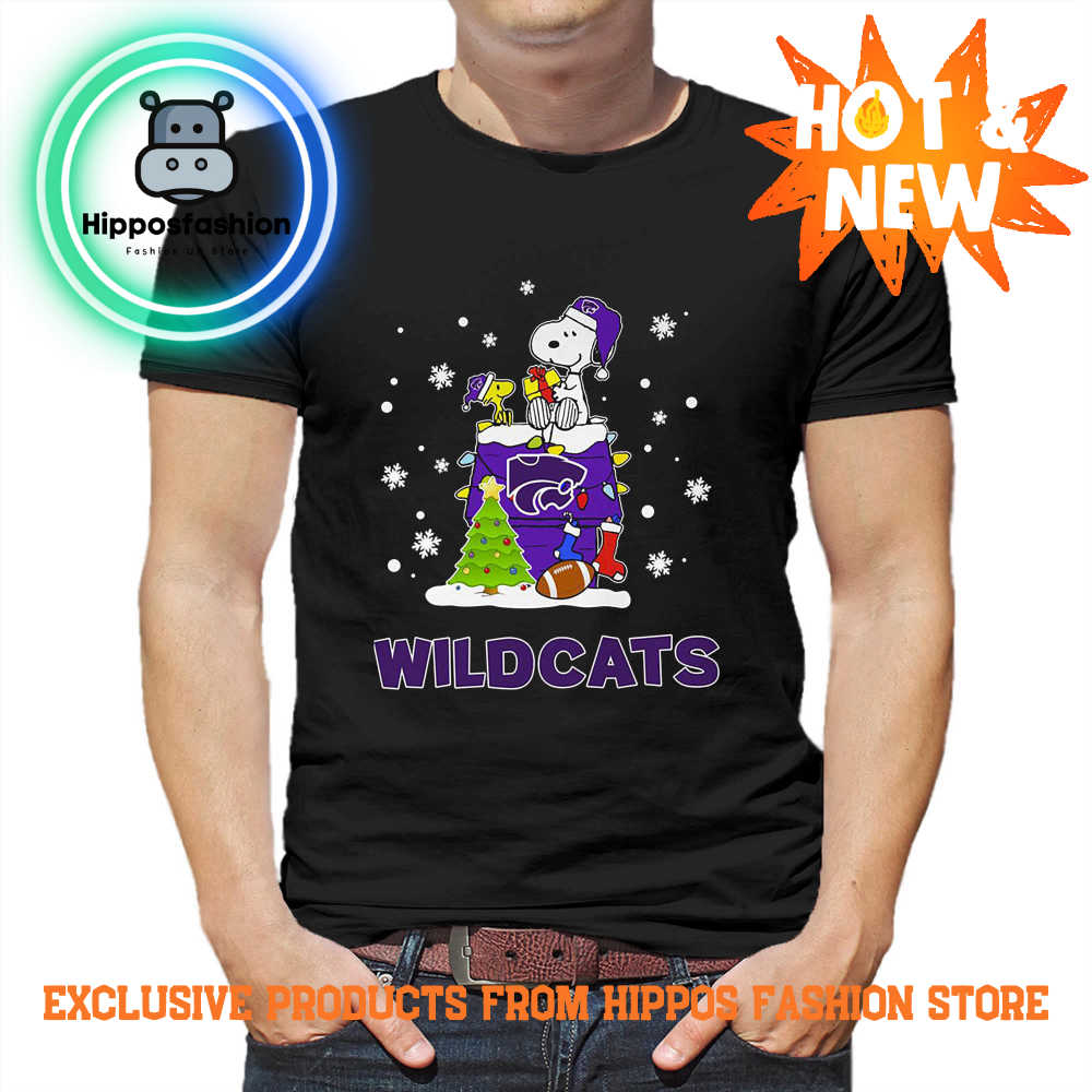 Kansas State Wildcats Snoopy Christmas Shirt Hoodie Sweater