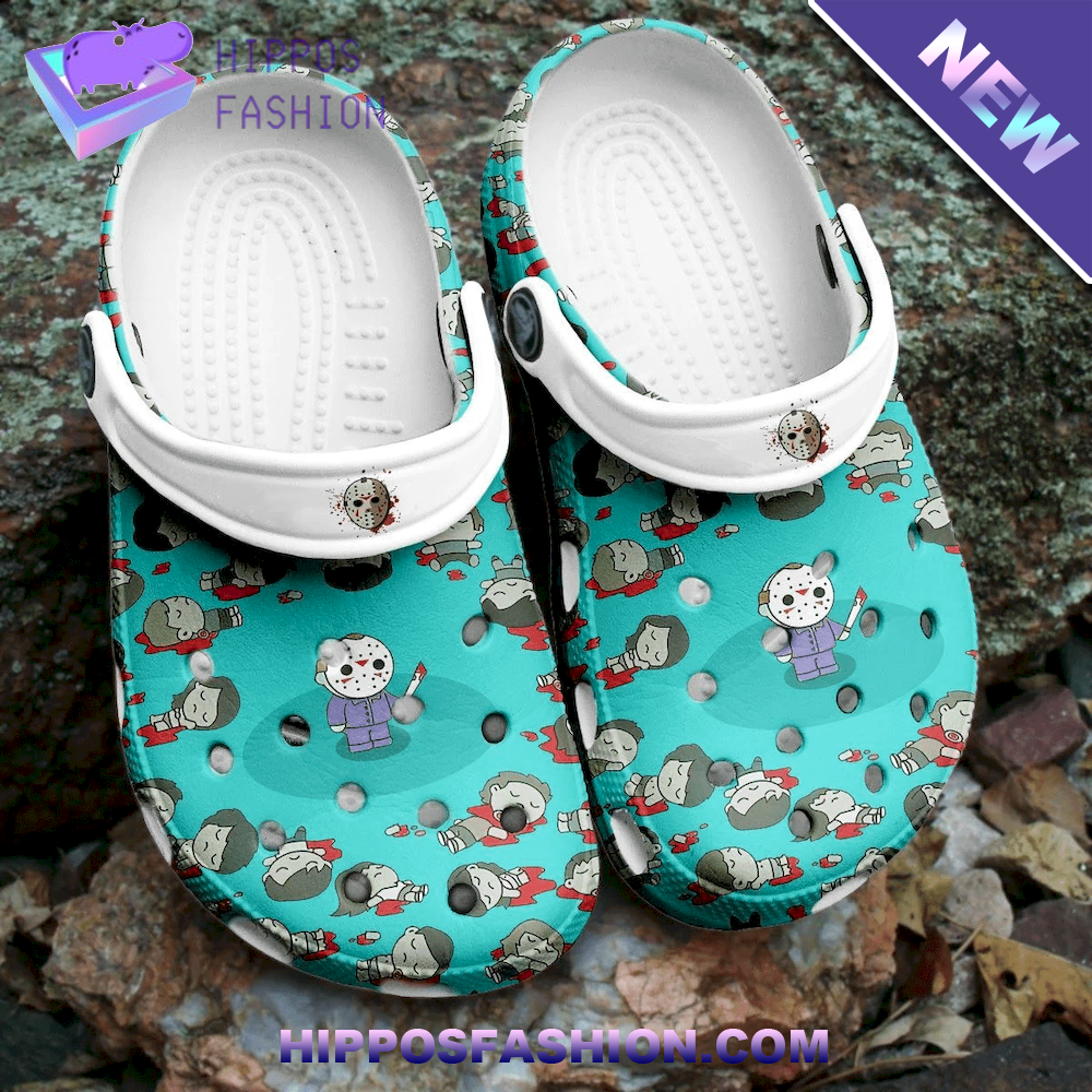 Killer Jason Voorhees Friday The 13th Clogband Crocs Shoes