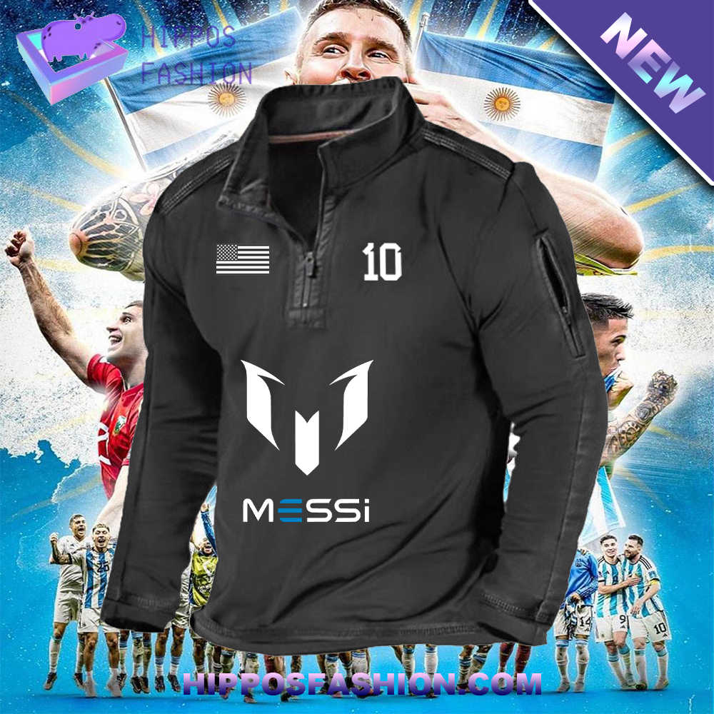 Lionel Messi USA Flag Zip Waffle Top LYCd.jpg