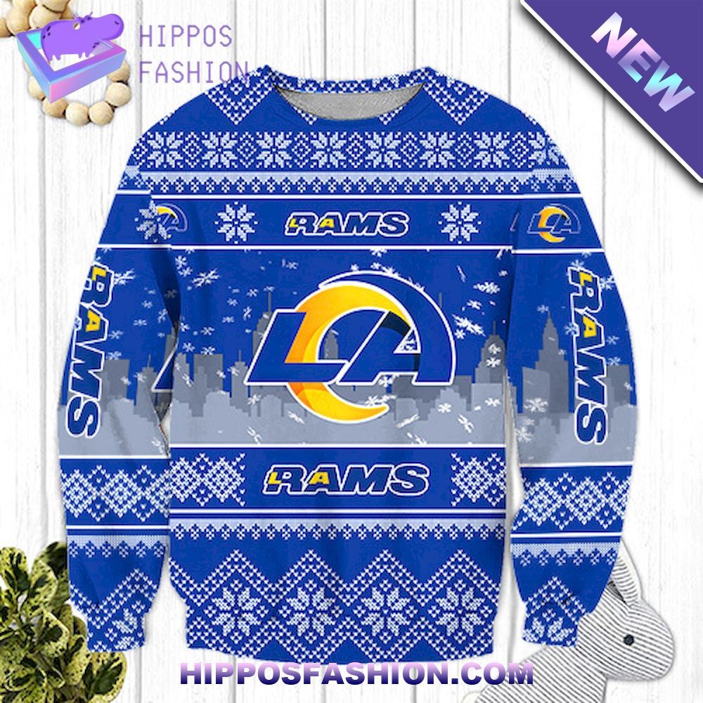 Los Angeles Rams NFL American Football Team Christmas Ugly Sweater