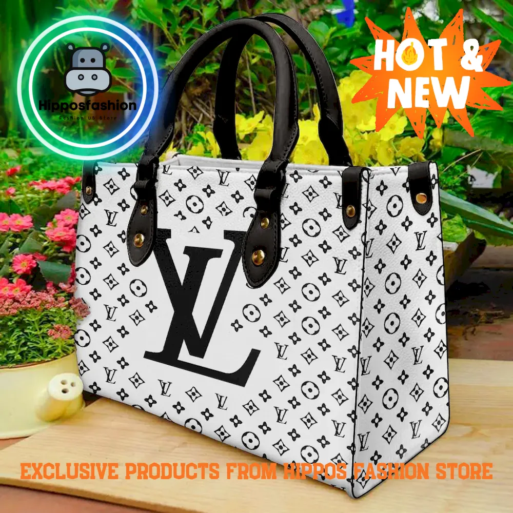 Louis Vuitton Black Logo Limited Edition Luxury Leather Handbag