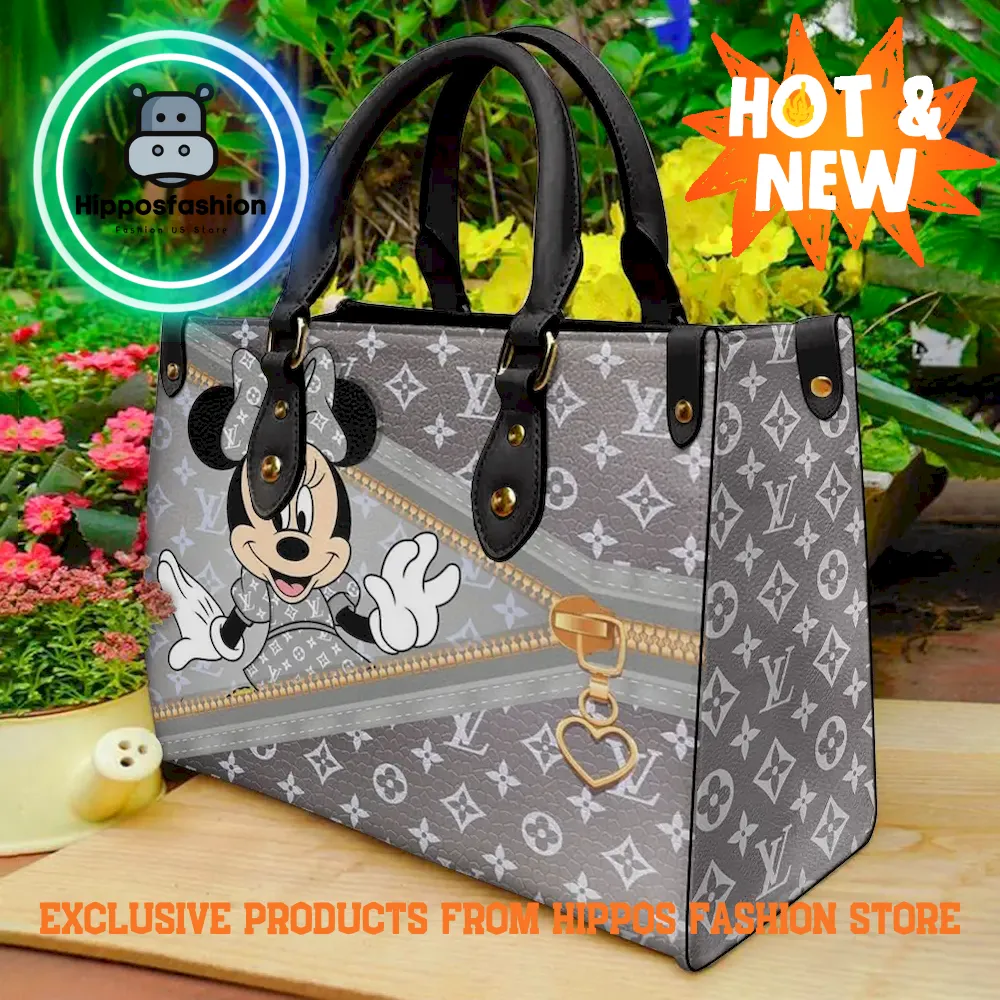 Louis Vuitton Mickey Gray Limited Edition Luxury Leather Handbag