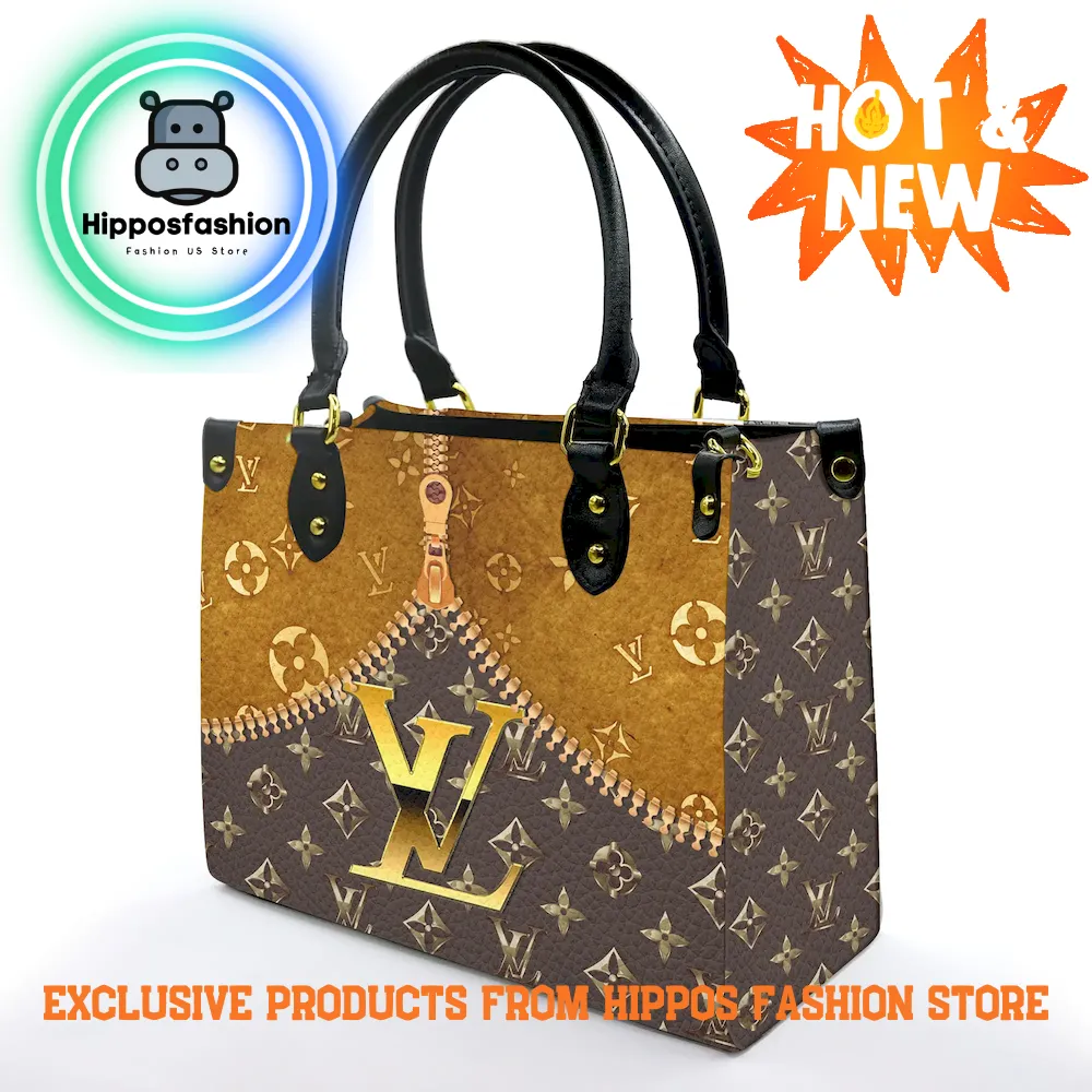 Louis Vuitton Zipper Shape Luxury Leather Handbag