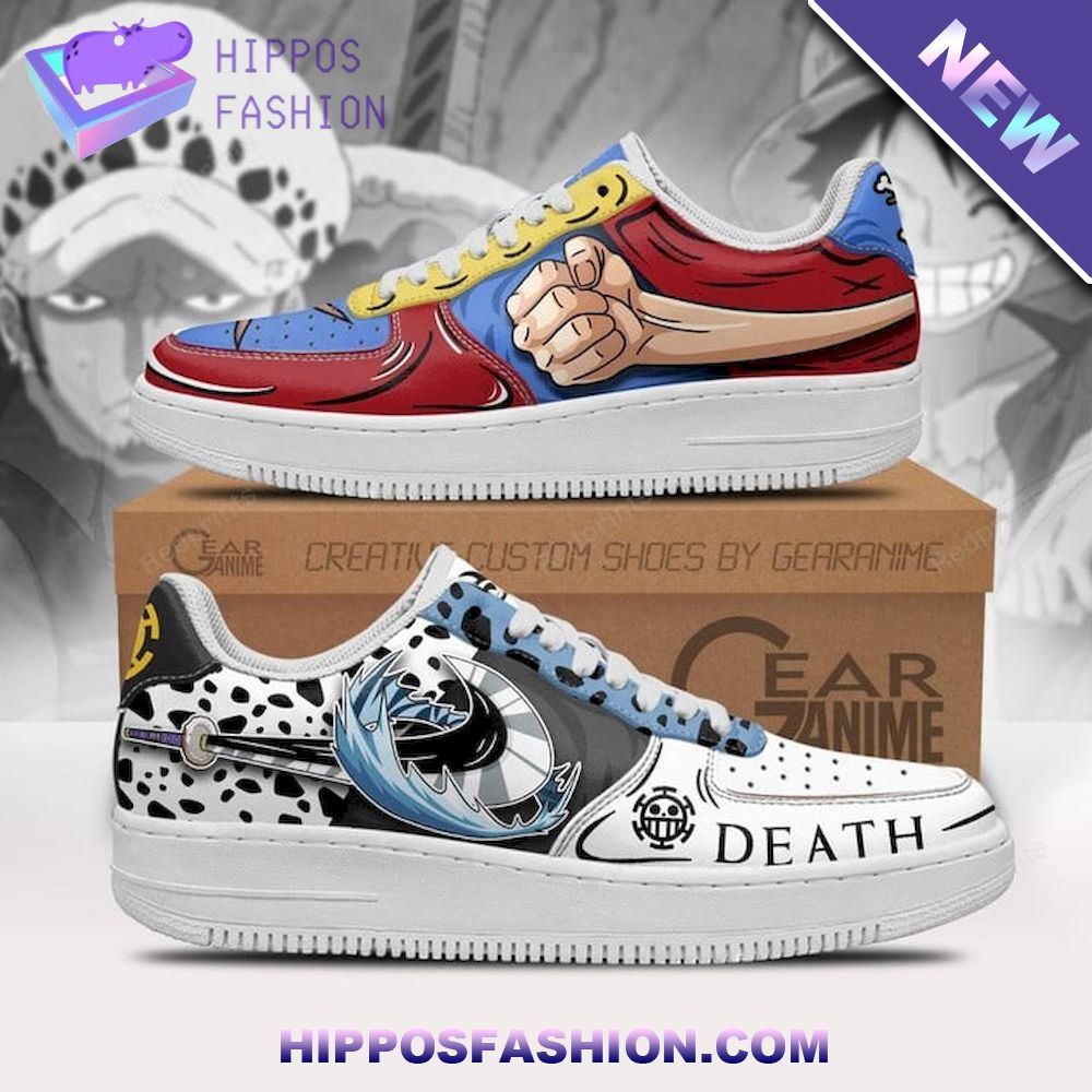 Luffy And Law Custom Anime One Piece Air Force
