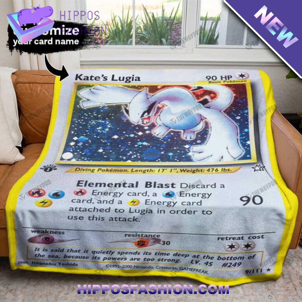 Lugia Personalized Custom Soft Blanket lQp.jpg