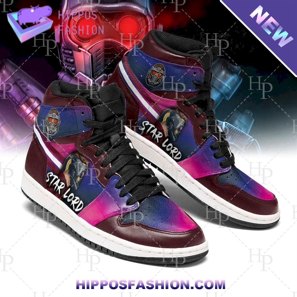 Marvel Guardians Of The Galaxy Star Lord Air Jordan 1 Shoes - HipposFashion