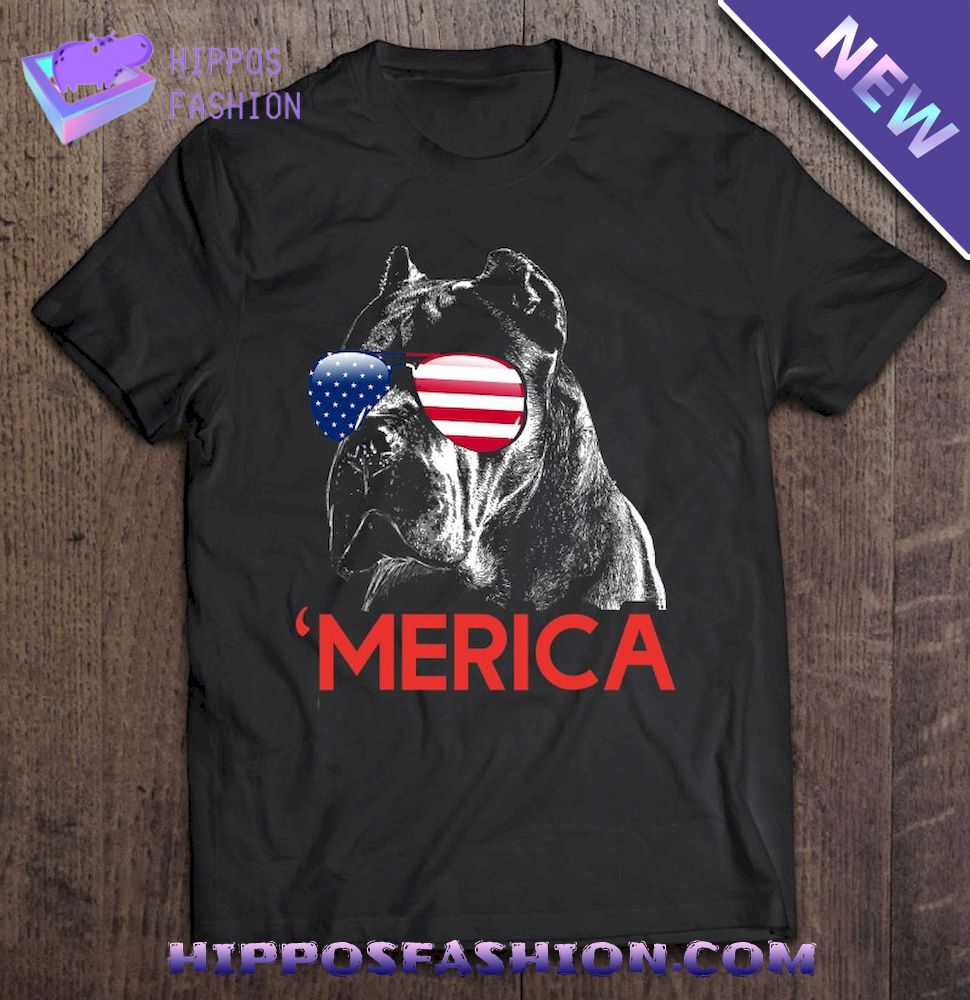 Merica Cane Corso American Flag 4Th Of July Shirt