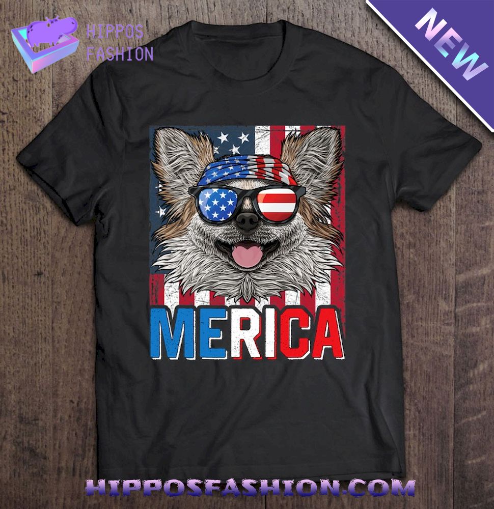 Merica Chihuahua Dog 4Th Of July Gifts American Flag Shirt